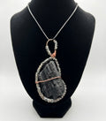 Black Monolith - Tourmaline and Hematite Amulet Pendant
