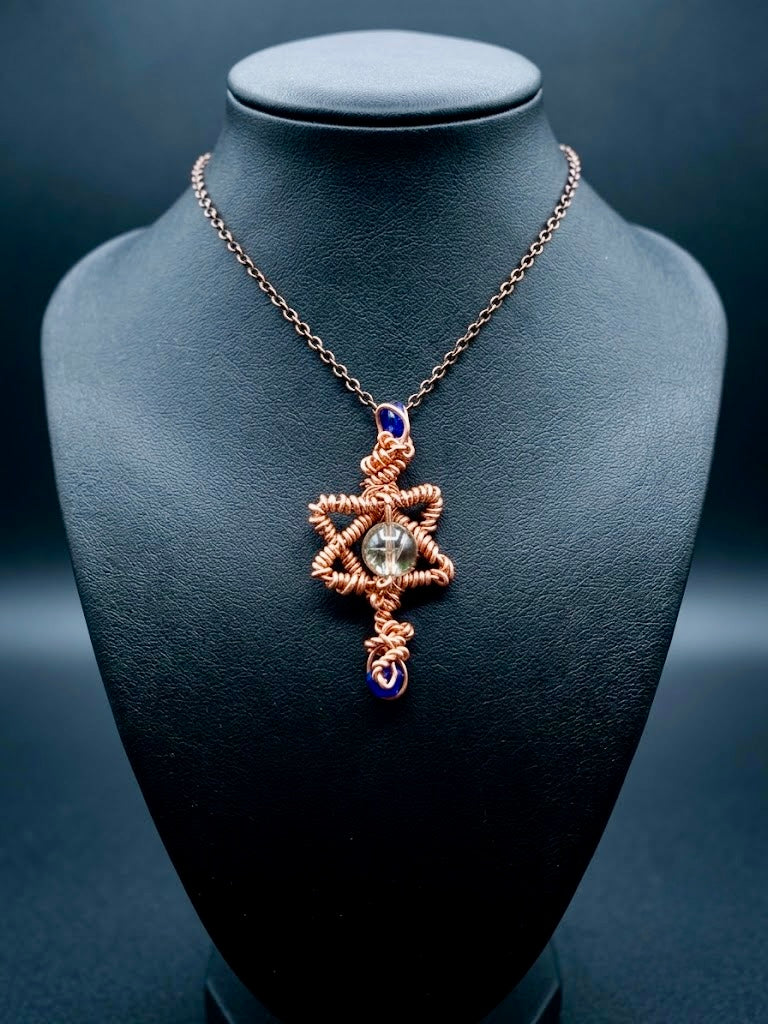 Radiant Soul-Star - Smokey Quartz w/ Gold Rutile & Lapis Lazuli