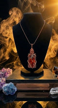 The Molten Soul Artifact - Fire Quartz Pendant