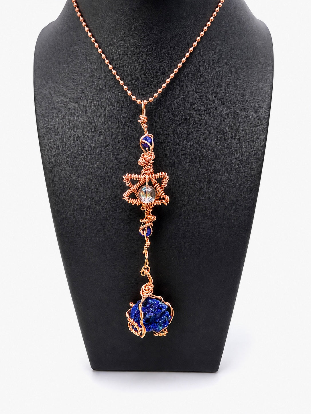 Binding Soul-Star - Azurite & Smokey Golden Rutile